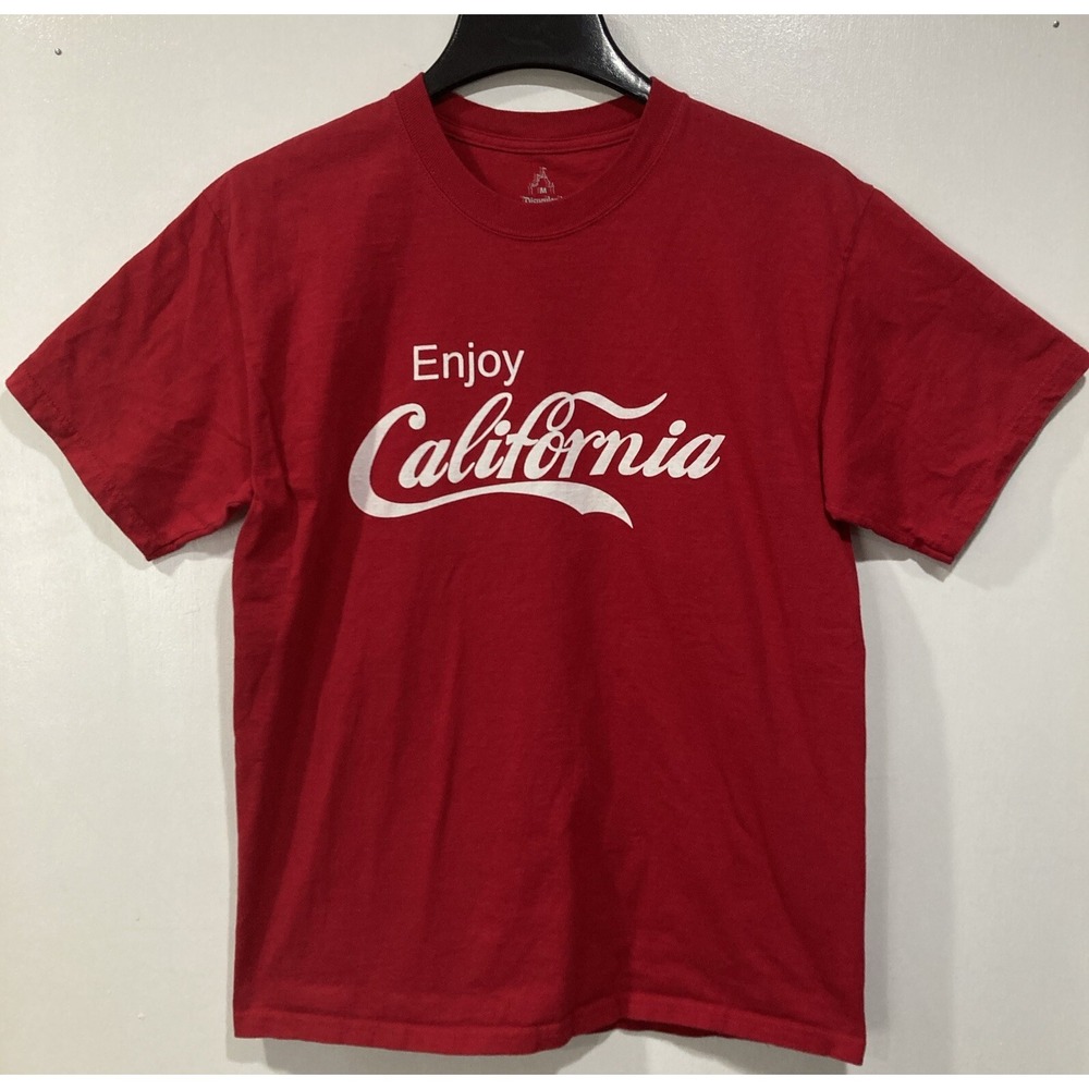 Disneyland‎ Resort Enjoy California Red SS T-Shirt MEDIUM Coca Cola